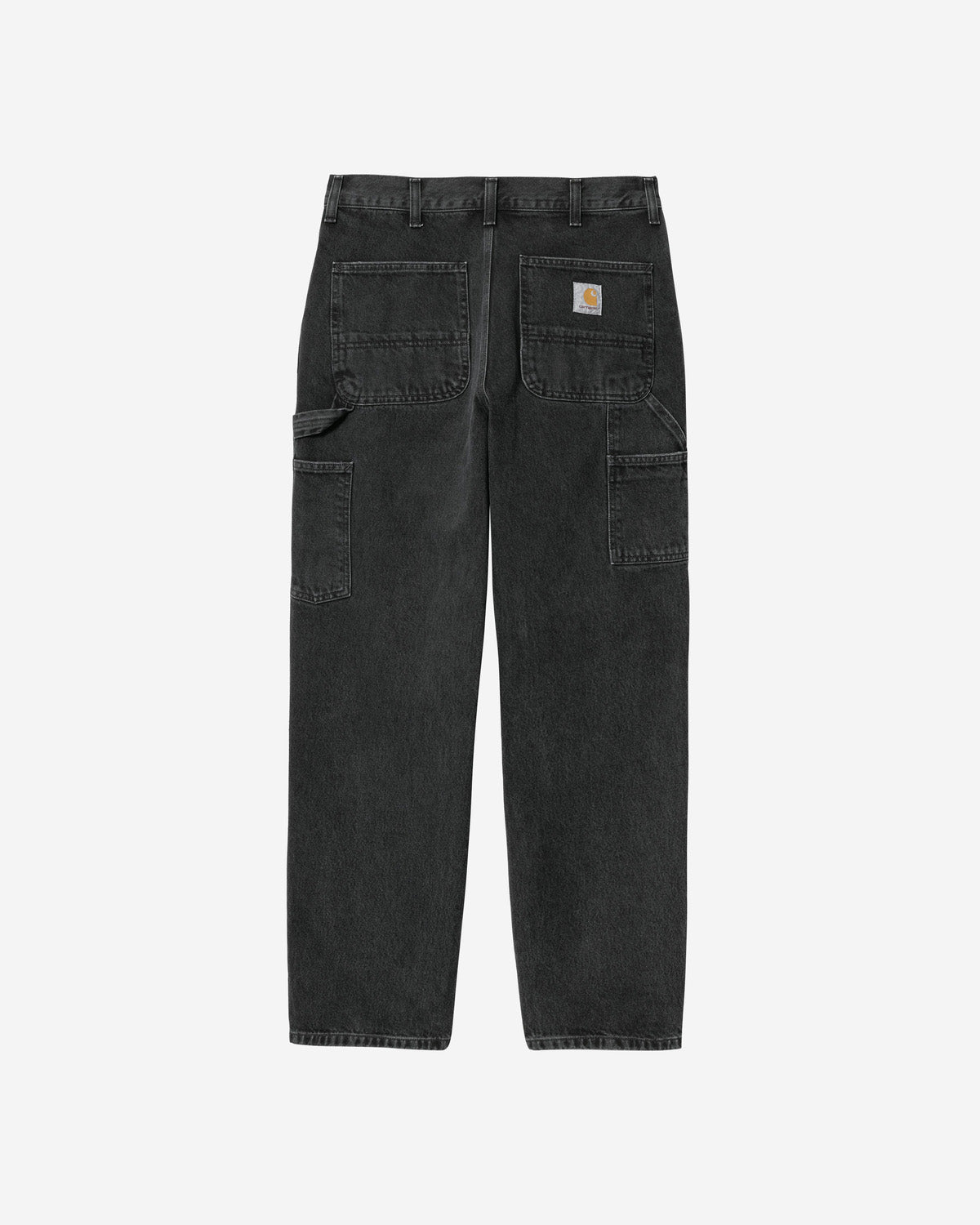 Carhartt WIP Single Knee Pant Relaxed Fit Mens Jeans - Black Stone Washed | Carhartt WIP Jeans | JEANSTORE