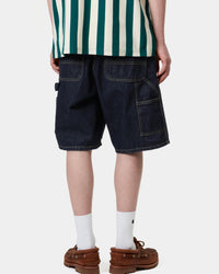 Carhartt WIP Single Knee Shorts - Blue Rinsed | Carhartt WIP Shorts | JEANSTORE