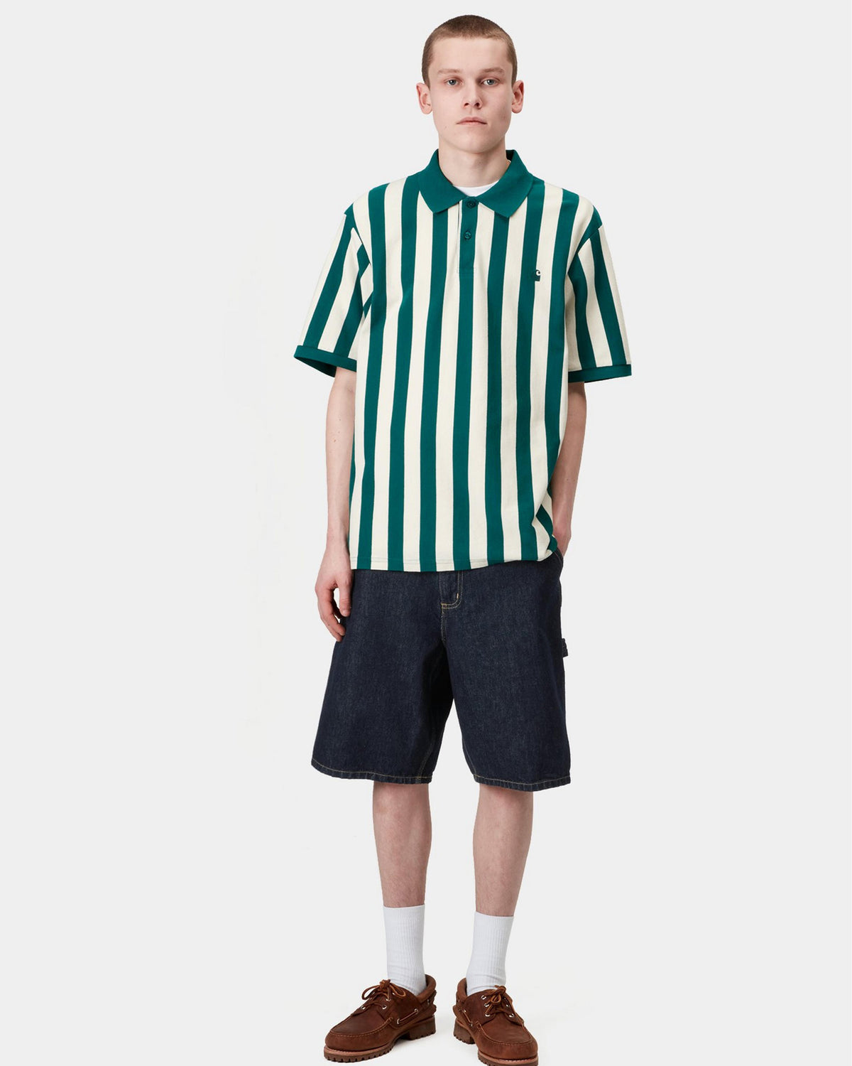 Carhartt WIP Single Knee Shorts - Blue Rinsed | Carhartt WIP Shorts | JEANSTORE