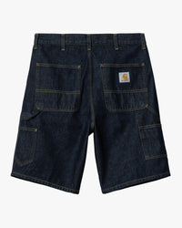 Carhartt WIP Single Knee Shorts - Blue Rinsed | Carhartt WIP Shorts | JEANSTORE