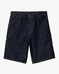 Carhartt WIP Single Knee Shorts - Blue Rinsed | Carhartt WIP Shorts | JEANSTORE