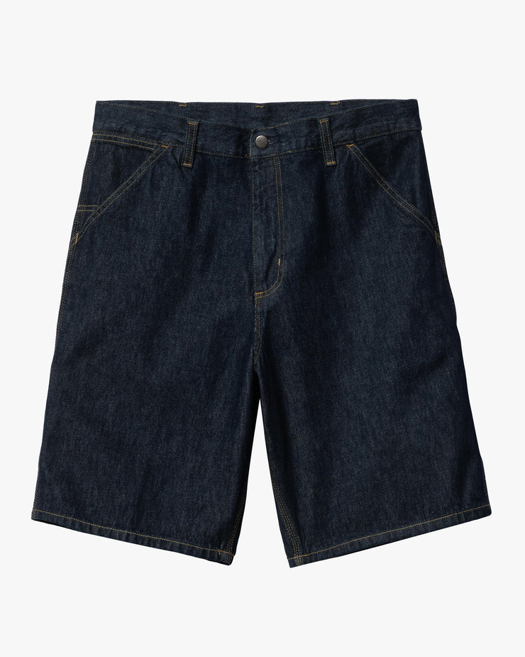 Carhartt WIP Single Knee Shorts - Blue Rinsed