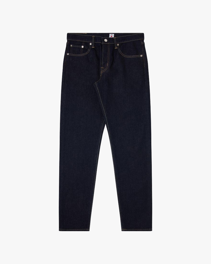 Edwin Made In Japan Regular Tapered Mens Jeans - 13oz Kaihara Pure Indigo Stretch Denim / Blue Rinsed | Edwin Jeans | JEANSTORE