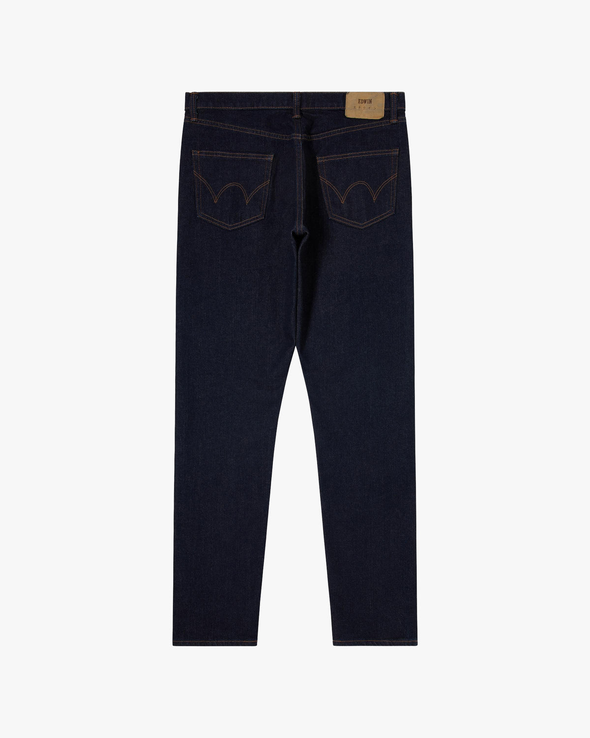 Edwin Made In Japan Slim Tapered Mens Jeans - 13oz Kaihara Pure Indigo Stretch Denim / Blue Rinsed | Edwin Jeans | JEANSTORE