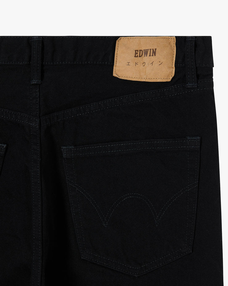 Edwin Made In Japan Loose Tapered Mens Jeans - 13oz Kaihara Right Hand Denim / Black Unwashed
