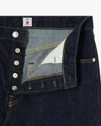 Edwin Made In Japan Wide Pant Loose Mens Jeans - 14oz Kurabo Recycled Red Selvage Denim / Blue Rinsed | Edwin Jeans | JEANSTORE