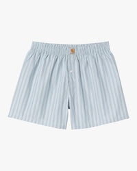 Carhartt WIP Cotton Boxer - Grimsby Stripe / Blue Fog