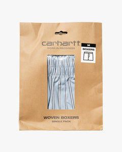 Carhartt WIP Cotton Boxer - Grimsby Stripe / Blue Fog