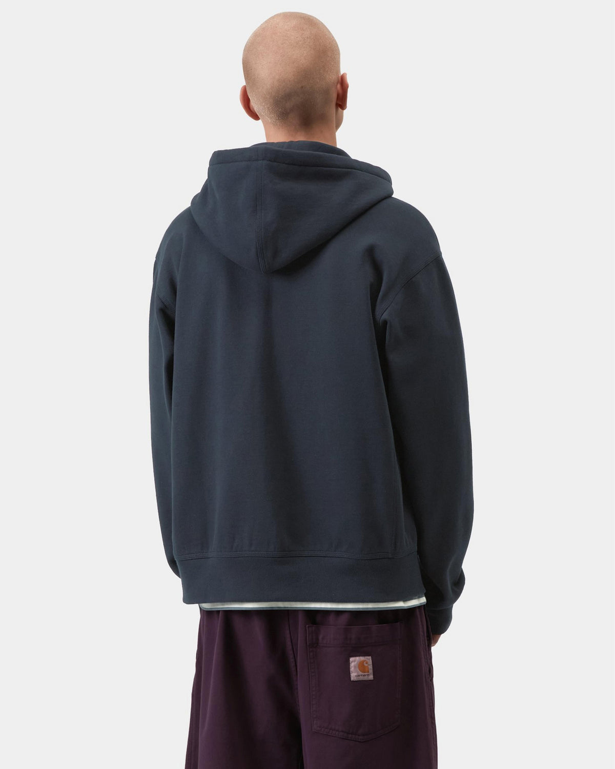 Carhartt WIP Hooded American Script Jacket - Deep Night