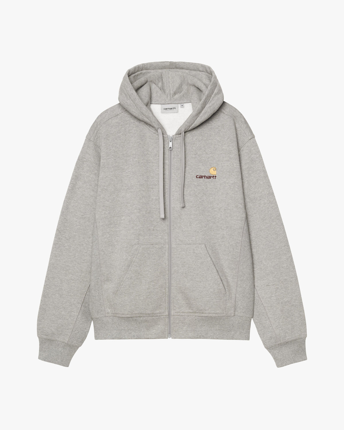 Carhartt WIP Hooded American Script Jacket - Grey Heather | Carhartt WIP Jackets & Coats | JEANSTORE