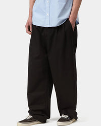 Carhartt WIP Marv Pant Loose Fit Trousers - Black Stone Washed
