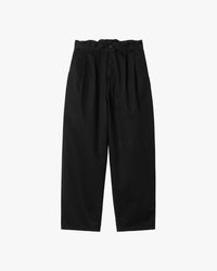 Carhartt WIP Marv Pant Loose Fit Trousers - Black Stone Washed