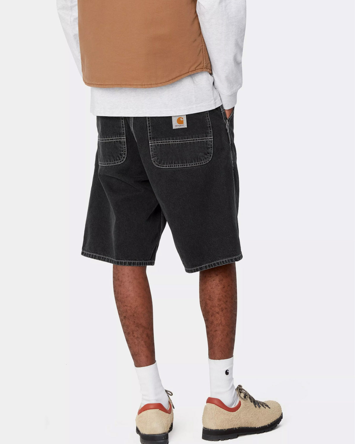 Carhartt WIP Simple Shorts - Black Heavy Stone Wash