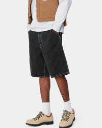 Carhartt WIP Simple Shorts - Black Heavy Stone Wash