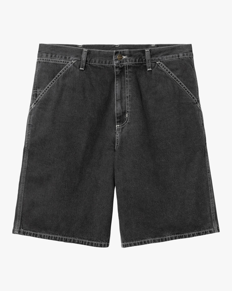 Carhartt WIP Simple Shorts - Black Heavy Stone Wash