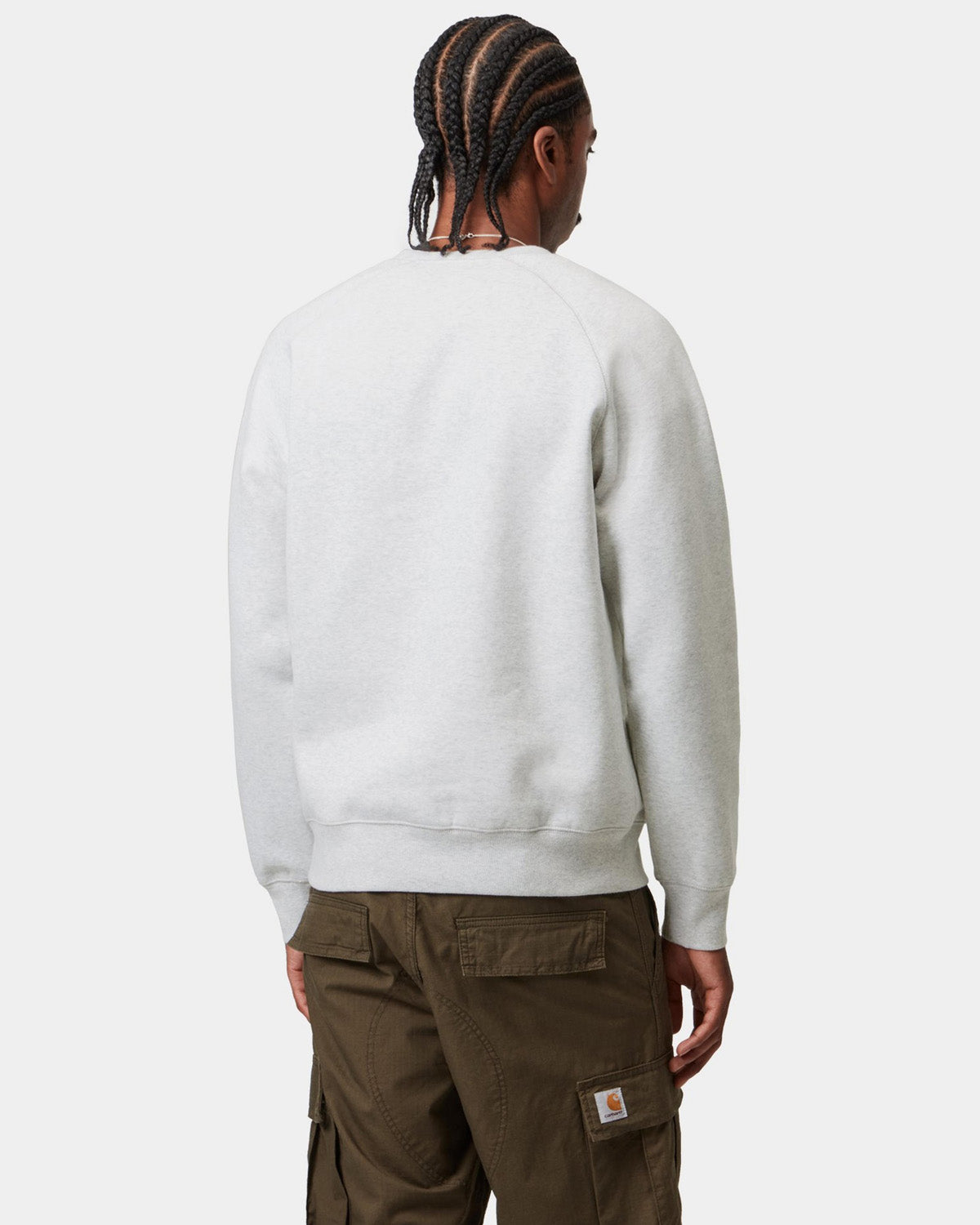 Carhartt WIP Chase Sweat - Ash Heather / Gold
