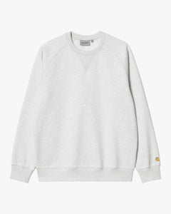 Carhartt WIP Chase Sweat - Ash Heather / Gold