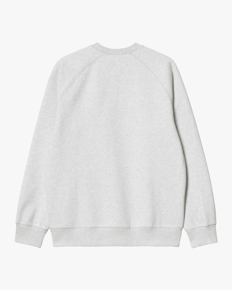 Carhartt WIP Chase Sweat - Ash Heather / Gold