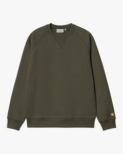 Carhartt WIP Chase Sweat - Olive / Gold