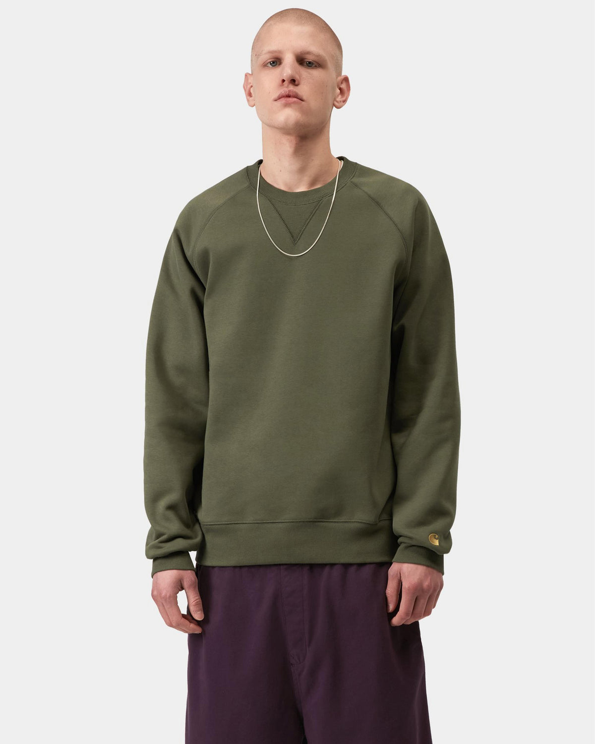 Carhartt WIP Chase Sweat - Leaf / Gold