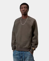 Carhartt WIP Chase Sweat - Shungite / Gold