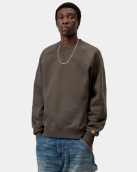 Carhartt WIP Chase Sweat - Shungite / Gold | Carhartt WIP Sweaters & Knitwear | Jeanstore