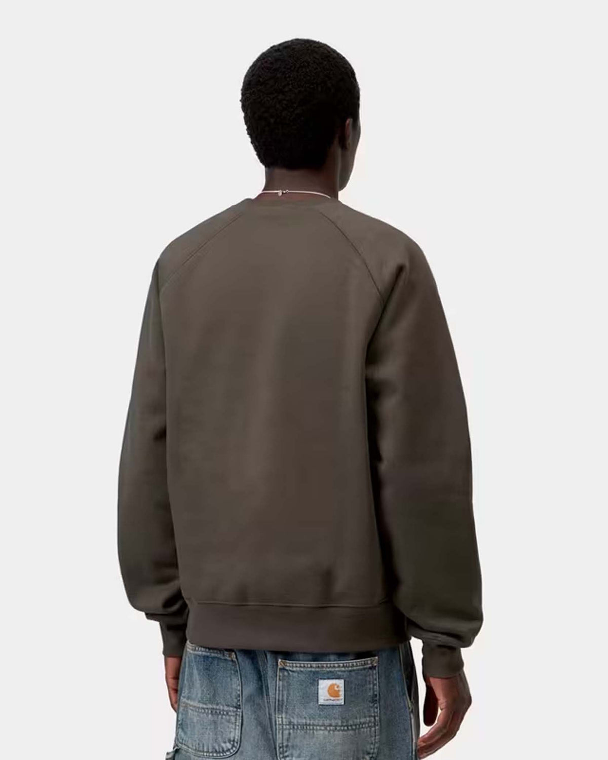 Carhartt WIP Chase Sweat - Shungite / Gold