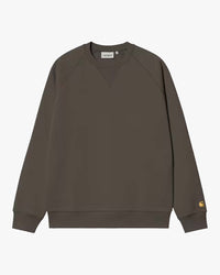 Carhartt WIP Chase Sweat - Shungite / Gold