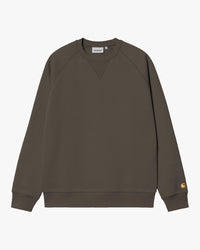 Carhartt WIP Chase Sweat - Shungite / Gold | Carhartt WIP Sweaters & Knitwear | Jeanstore