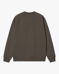 Carhartt WIP Chase Sweat - Shungite / Gold