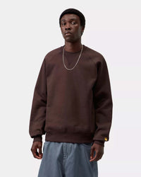 Carhartt WIP Chase Sweat - Palisander / Gold