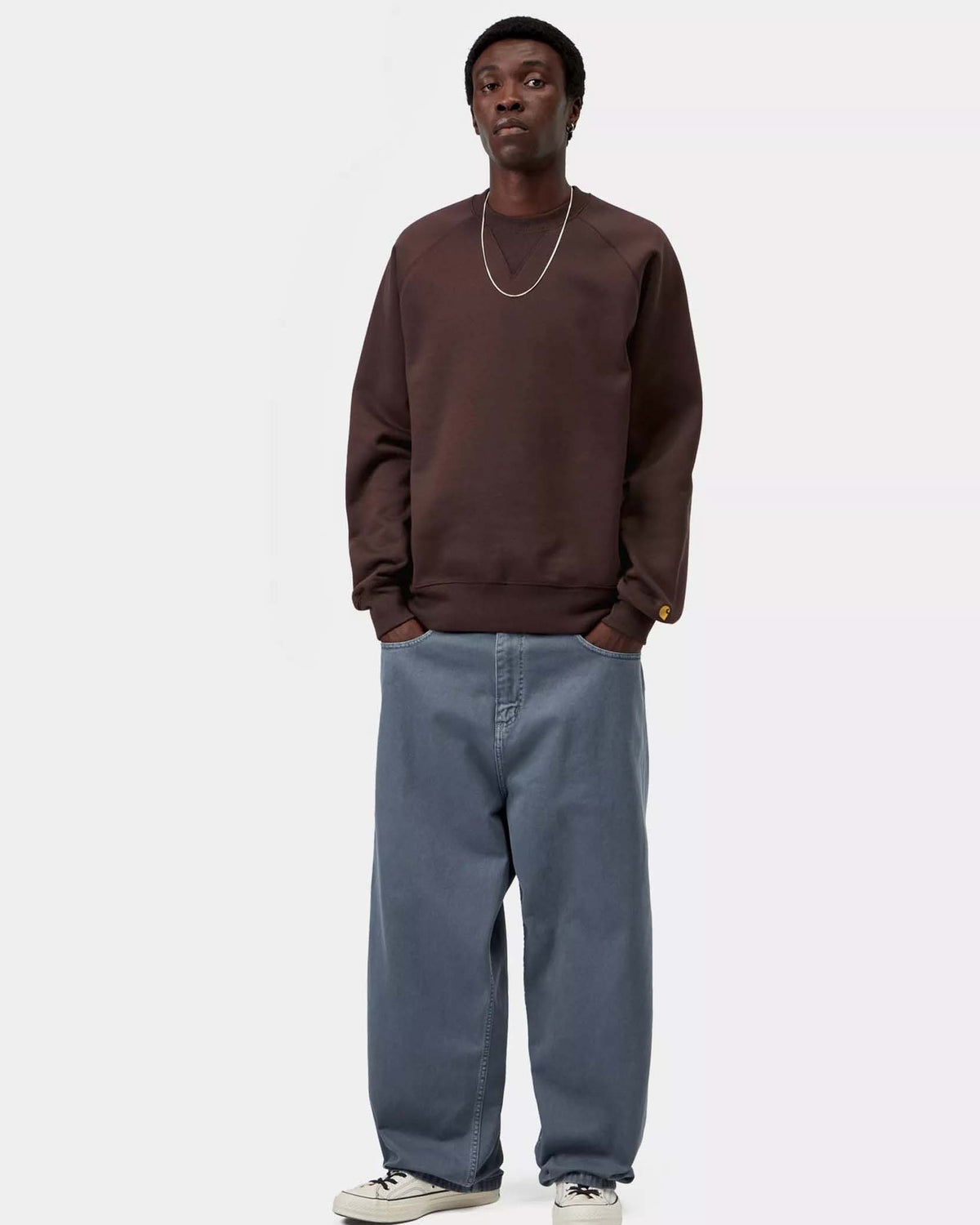 Carhartt WIP Chase Sweat - Palisander / Gold