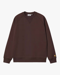 Carhartt WIP Chase Sweat - Palisander / Gold