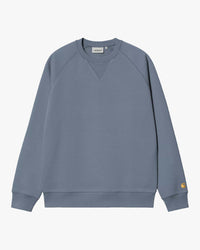 Carhartt WIP Chase Sweat - Icesheet / Gold