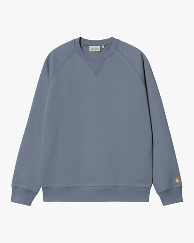 Carhartt WIP Chase Sweat - Icesheet / Gold