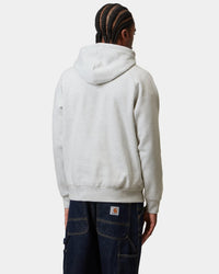 Carhartt WIP Hooded Chase Sweat - Ash Heather / Gold | Carhartt WIP Sweaters & Knitwear | JEANSTORE