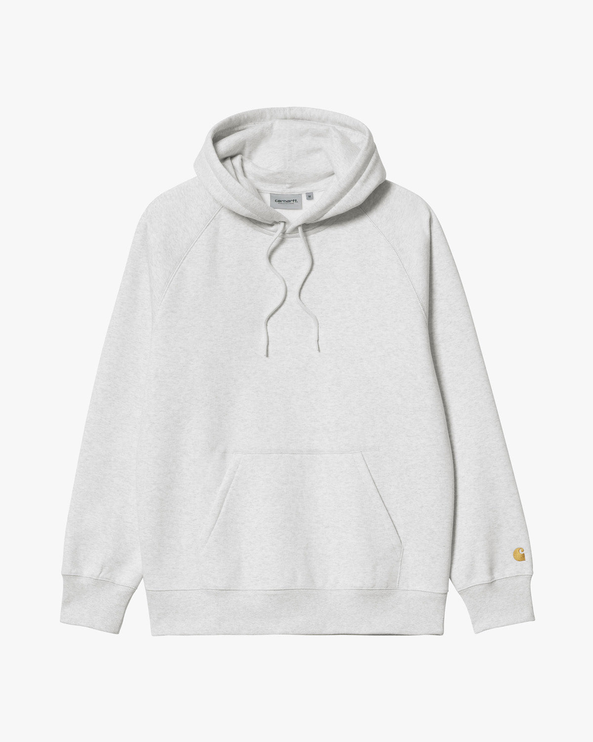 Carhartt WIP Hooded Chase Sweat - Ash Heather / Gold | Carhartt WIP Sweaters & Knitwear | JEANSTORE