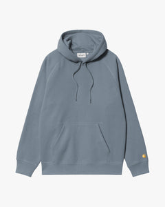 Carhartt WIP Hooded Chase Sweat - Angelite / Gold