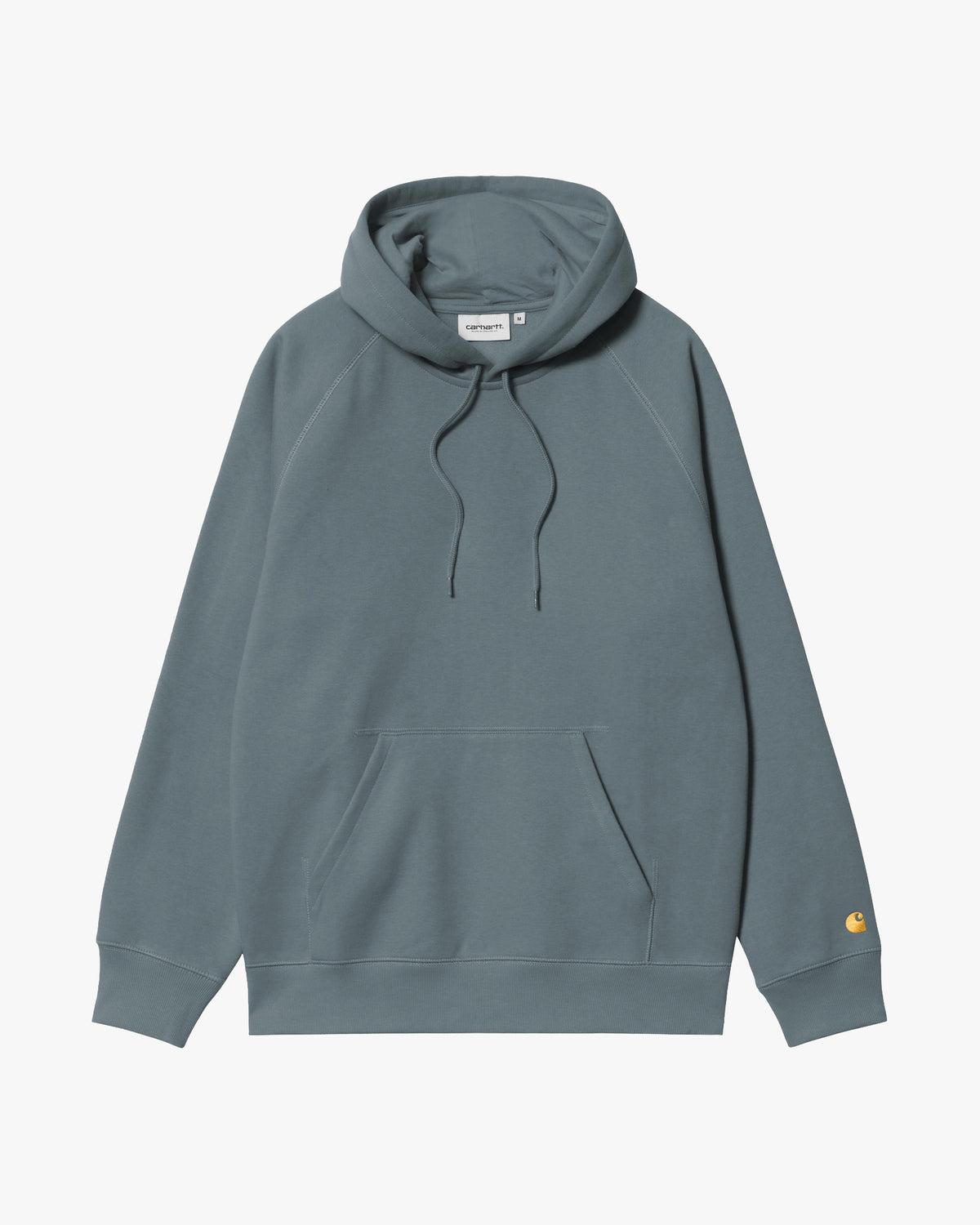 Carhartt WIP Hooded Chase Sweat - Cozy Blue / Gold | Carhartt WIP Sweaters & Knitwear | JEANSTORE