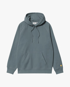 Carhartt WIP Hooded Chase Sweat - Cozy Blue / Gold