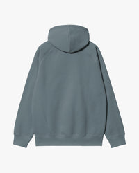 Carhartt WIP Hooded Chase Sweat - Cozy Blue / Gold | Carhartt WIP Sweaters & Knitwear | JEANSTORE