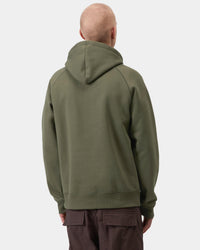 Carhartt WIP Hooded Chase Sweat - Leaf / Gold | Carhartt WIP Sweaters & Knitwear | JEANSTORE