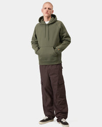 Carhartt WIP Hooded Chase Sweat - Leaf / Gold | Carhartt WIP Sweaters & Knitwear | JEANSTORE