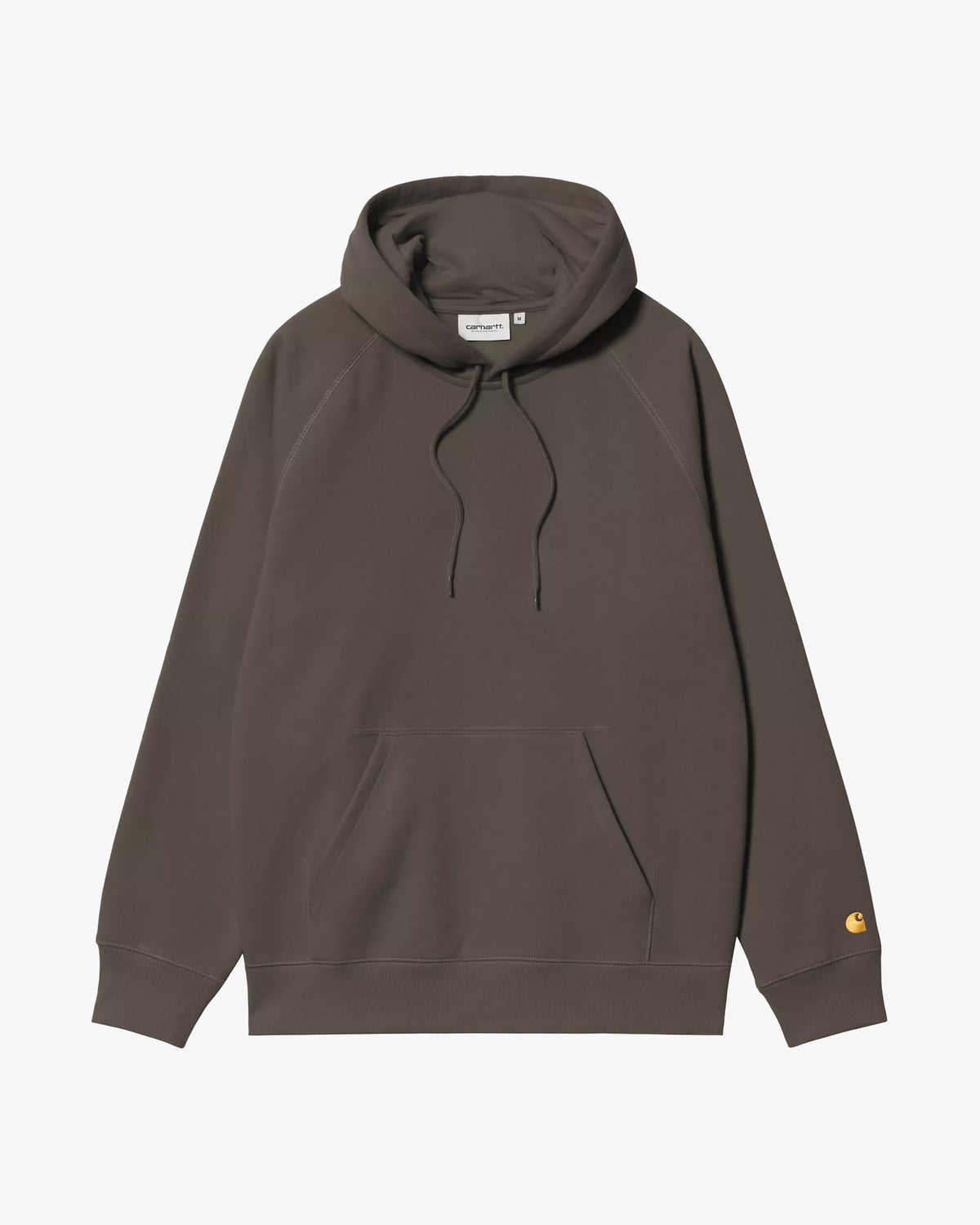 Carhartt WIP Hooded Chase Sweat - Shungite / Gold | Carhartt WIP Sweaters & Knitwear | Jeanstore