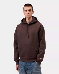 Carhartt WIP Hooded Chase Sweat - Palisander / Gold