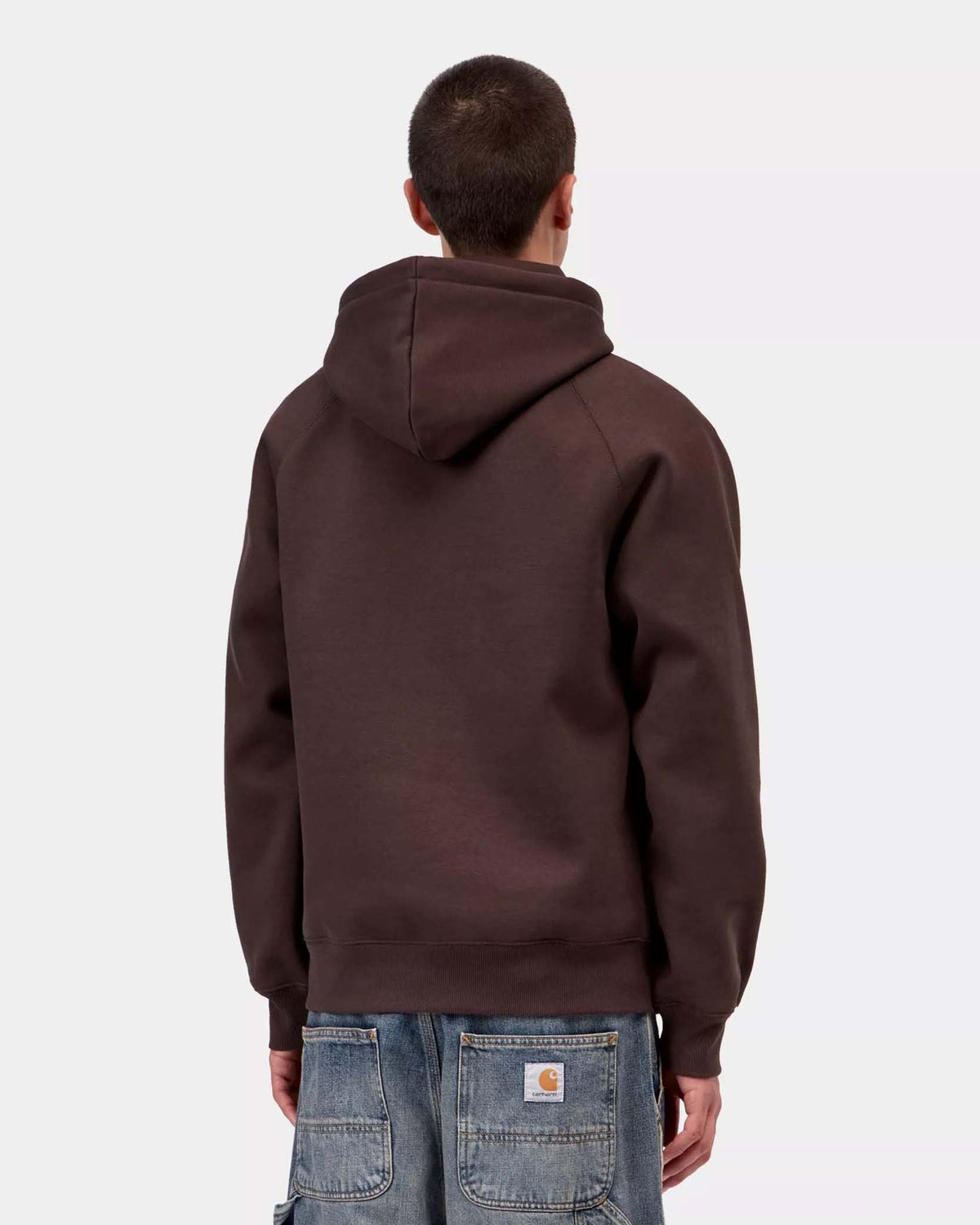 Carhartt WIP Hooded Chase Sweat - Palisander / Gold