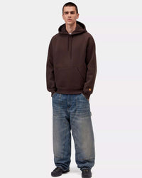 Carhartt WIP Hooded Chase Sweat - Palisander / Gold
