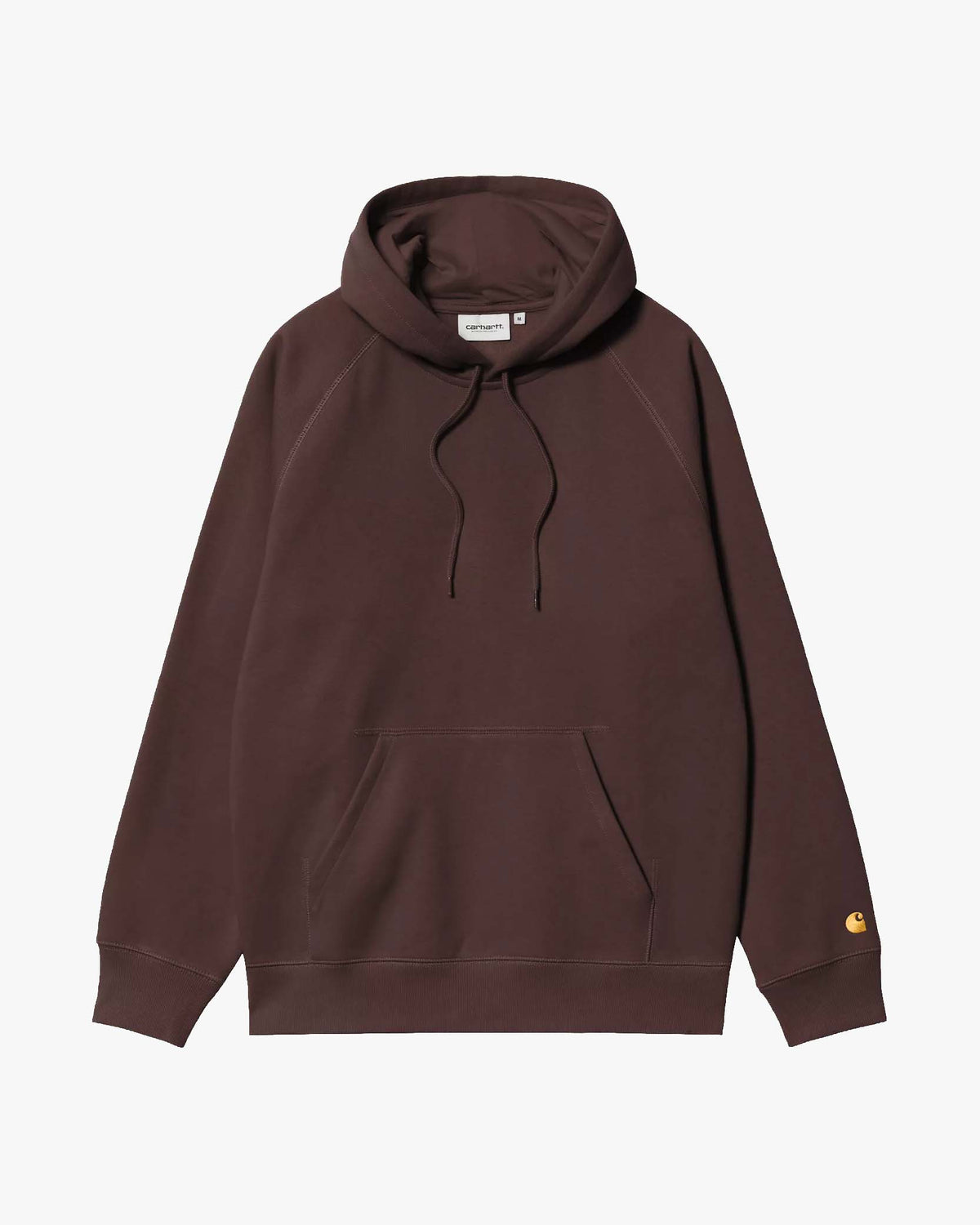 Carhartt WIP Hooded Chase Sweat - Palisander / Gold