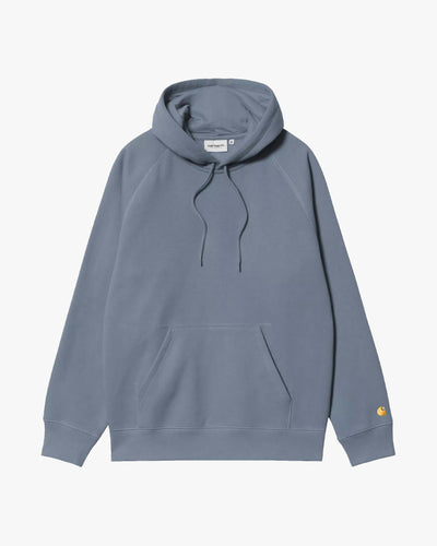 Carhartt WIP Hooded Chase Sweat - Icesheet / Gold