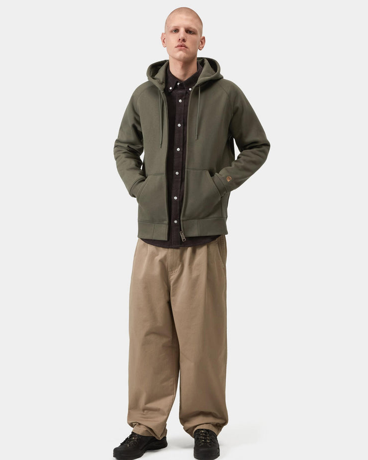 Carhartt WIP Hooded Chase Jacket - Leaf / Gold